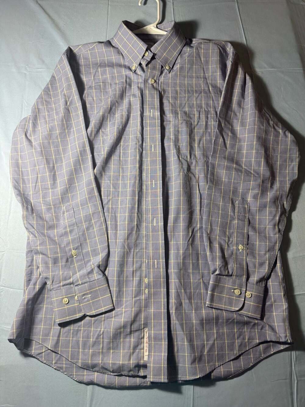 Brooks Brothers 346 Regular Fit Non-Iron Plaid Long Sleeve Button-Down Shirt